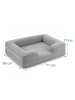 relaxdays Hundebett "M" in Grau - (B)71 x (H)17 x ( T)58 cm