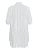 KAFFE curve Kleid KCmille Loose fit in Chalk/Soft Chambray Stripe