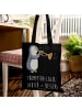 Mr. & Mrs. Panda Tote Bag Trompeten Weisheit mit Spruch in Schwarz