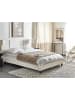 Beliani 2-tlg Doppelbett ROANNE in Beige/Braun