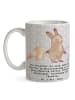 Mr. & Mrs. Panda Kaffeetasse Multitasking Erzieher mit Spruch in Grau Pastell
