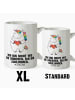 Mr. & Mrs. Panda Teetasse Einhorn Herz mit Spruch in Weiß