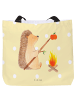 Mr. & Mrs. Panda Stofftasche Igel Grillen ohne Spruch in Gelb Pastell