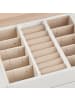SONGMICS Schmuckkasten Bridie in Weiß - (B)13.7 x (H)13.5 x (T)17.7 cm