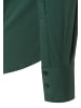 More & More klassische, schmale Businessbluse in dark green