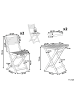 Beliani 3-tlg Bistro Set FIJI in Braun/Weiß/Gelb