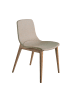 Angel Cerdá Stuhl 4049 in Beige/Walnuss – (B)60 x (H)78 x (T)48 cm