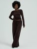 Seamless Basic Hosen Woolen Barbera in Dark Brown