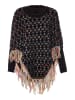 ebeeza Damen Poncho in Schwarz