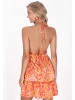 IZIA Women Dress in orange multicolor