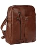 SPIKES & SPARROW Rucksack echt Leder in cognac