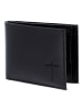 oxmox Leather Geldbörse RFID Schutz Leder 11 cm schwarz-freedom cross