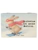Mr. & Mrs. Panda Box Hase Skifahren Design mit Spruch in Weiß