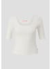 QS T-Shirt in 0200_creme