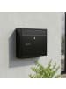 relaxdays Briefkasten in Schwarz - (B)36 x (H)31 x (T)10 cm