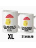 Mr. & Mrs. Panda XL Tasse Küken Fliegenpilz mit Spruch in Weiß