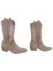 Ital-Design High Heel in Grau und Braun