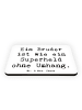 Mr. & Mrs. Panda Magnet Spruch Bruder Superheld mit Spruch in Weiß
