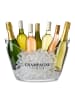 relaxdays 2 x Eiseimer in Transparent - 8l