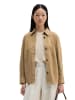 Marc O'Polo Leder-Overshirt regular in Earthy Taupe