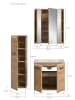 ebuy24 Badmöbelset Ice (4-teilig) Eiche 105 x 46 cm