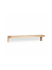 relaxdays Wandregal in Natur - (B)60 x (H)10 x (T)12,5 cm