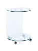 Beliani Beistelltisch MINTO in Transparent - (W) 45 x (H) 56 x (L) 35 cm