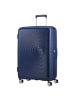 American Tourister Soundbox - 4-Rollen-Trolley 77 cm erw. (gelb) in midnight navy