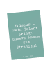 Mr. & Mrs. Panda Postkarte Spruch Friseur Talent mit Spruch in Meeresbrise