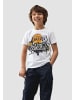 name it NBA Print Design T-shirt - Rundhals Kurzarmshirt Oberteil in Weiß-2