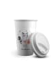 Mr. & Mrs. Panda Coffee To Go Becher Waschbär Laterne ohne Spruch in Weiß