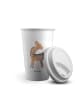 Mr. & Mrs. Panda Coffee To Go Becher Lama Stolz ohne Spruch in Weiß