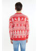 MO X-Mas-Pullover in Rot Weiss