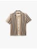 KOTON SHIRTS SS in Beige Gestreift