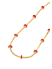 gaya Women Bracelet in Rose Gold Red
