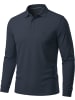 normani Herren Langarm Poloshirt Lyroe in Navy