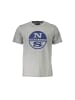 North Sails Graues Baumwoll-T-Shirt