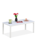relaxdays Gartentisch in Weiß - (B)98 x (H)39 x (T)48 cm