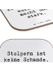 Mr. & Mrs. Panda gläseruntersetzer Spruch Aus Fehlern lernen mit... in Weiß