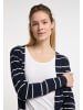 DreiMaster Maritim Damen Cardigan in Marine Wollweiss