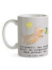 Mr. & Mrs. Panda Mug Volleyball Schmettern mit Spruch in Grau Pastell
