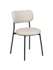 Beliani 2er-Set Esszimmerstuhl CASEY in Beige/Schwarz