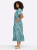 sheego by Joe Browns Kleid in aquamarin-smaragd-gemustert