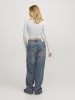 JJXX Langarm-T-Shirt in Light Grey Melange