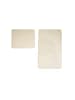 Almina WC-Set mit Diamant-Jaquard-Struktur - 2-teiliges Badematten-Set in Beige