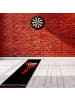 relaxdays Dartteppich "Flammen" in Schwarz/ Rot - 60 x 260 cm