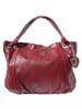 Florence Florence Schultertasche, Henkeltasche Leder bordeaux, rot ca. 42cm breit