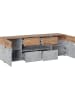 Feldmann-Wohnen Lowboard Rimini Atelier hell / Kastanie Breslau 180 / 40 / 59cm