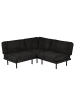 home24 Outdoor-Ecksofa Modica Typ C in Schwarz