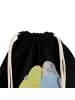 Mr. & Mrs. Panda wander rucksack Wellensittich Liebe mit Spruch in Schwarz